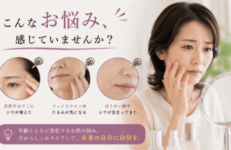顔のしわ、たるみ